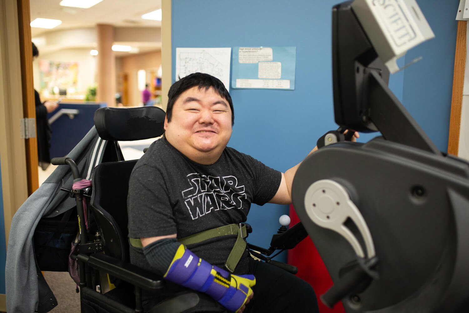 Young Man in Exercise Room